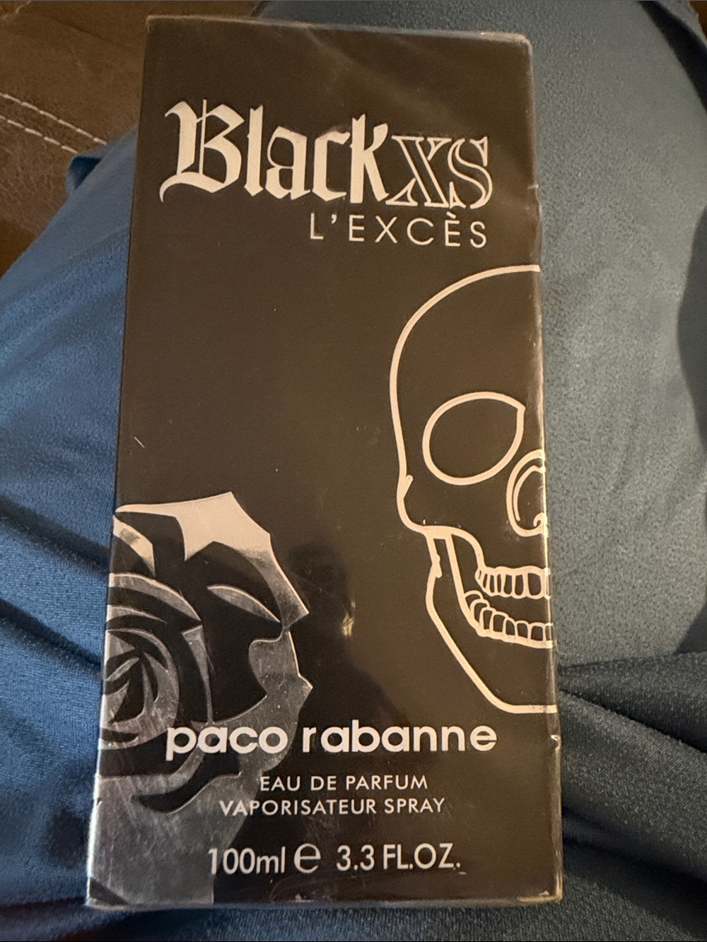 Paco Rabanne Black XS L'Excès Fragrance Box in Black and White